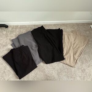 Dynamite & Reitmans Black, Gray, and Tan Size 12 Trouser Collection